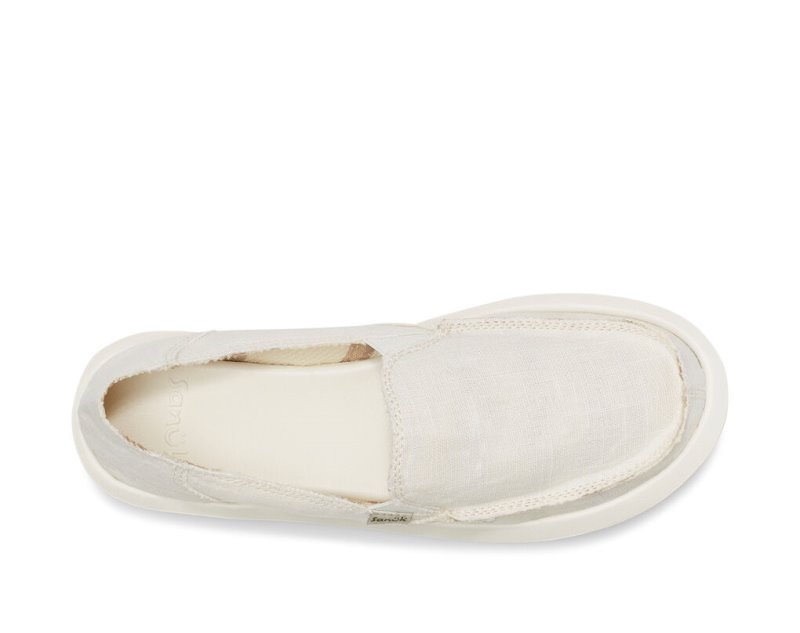 Sanuk Donna St Hemp Women's Shoes White | Canada 161ILH